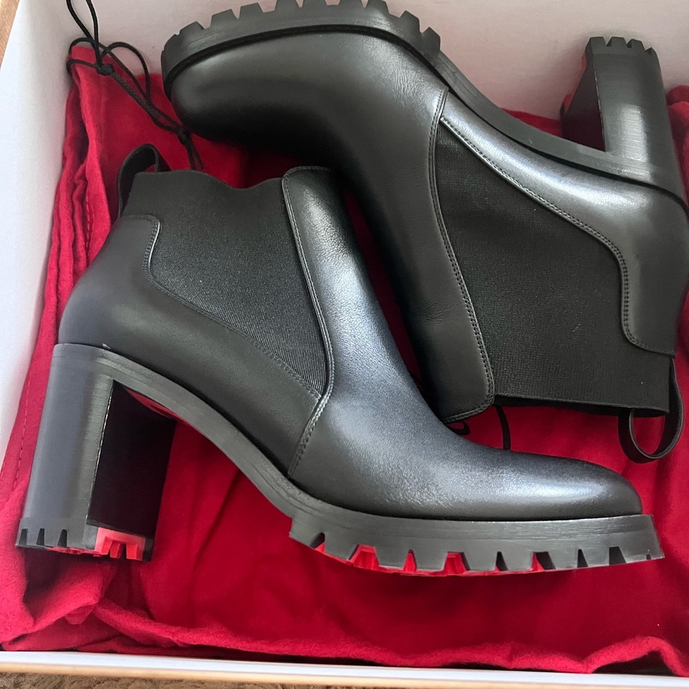 Christian Louboutin Marchacroche 70 Calf Chelsea heel ankle Boot